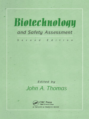cover image of Biotechnology and Safety Assessment